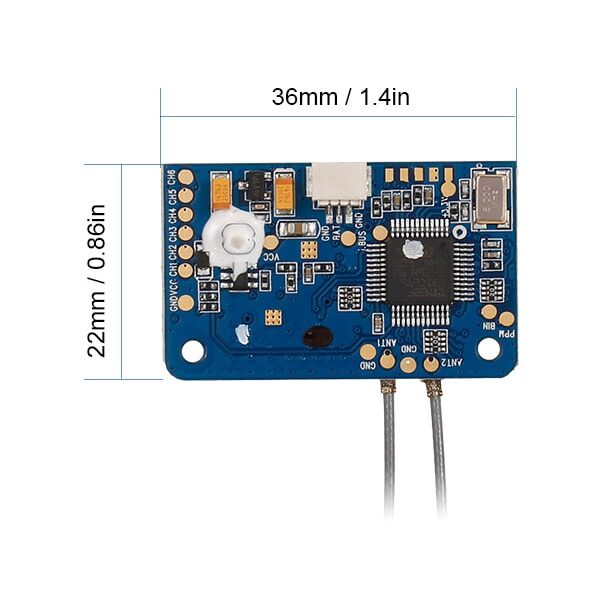 گیرنده 6 کانال FLYSKY FS-i6X 2.4G - مدل ایران - مرکز تخصصی سرگرمی های رادیوکنترل