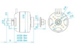 ابعاد موتور AXi 5320 - مدل ایران - مرکز تخصصی سرگرمی های رادیوکنترل