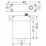 سروو دیجیتال استاندارد PDI-HV2107MG برند JX - Image 3