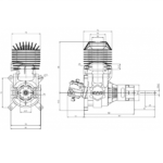 موتور بنزینی تک سیلندر MVVS 50 IRS TS - Image 2