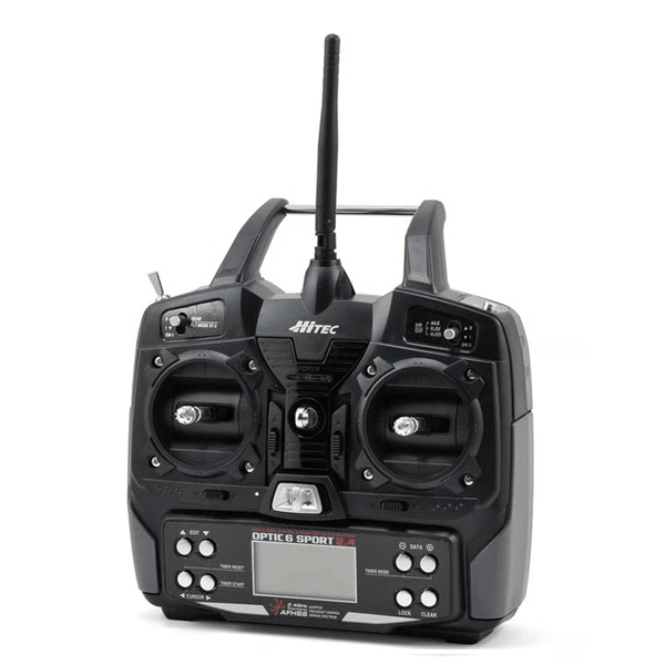 rc optic 6 رادیوکنترل 6 کانال Hitec Optic 6 Sport با گیرنده - مدل ایران - مرکز تخصصی سرگرمی های رادیوکنترل
